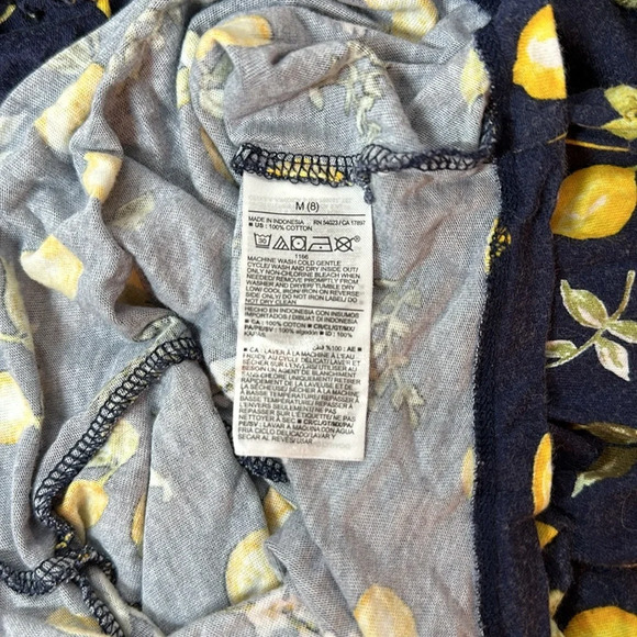 OLD NAVY Girls Navy Lemon Romper Size M(8) - Picture 5 of 5